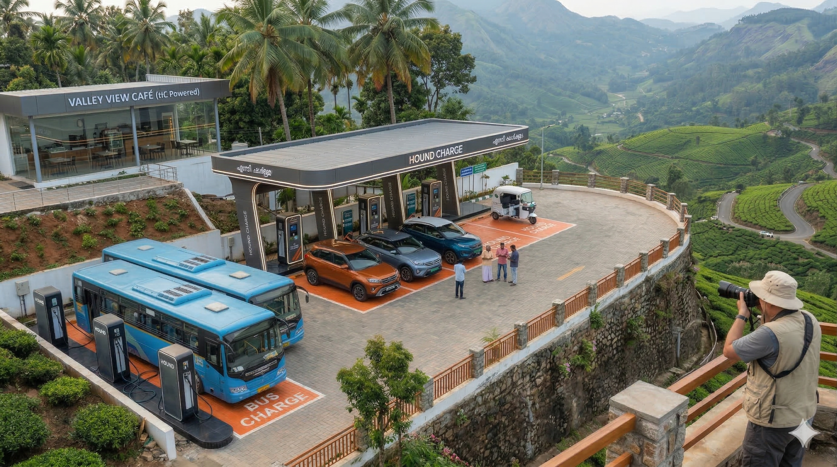 Hound Atlas hill-region EV charging station